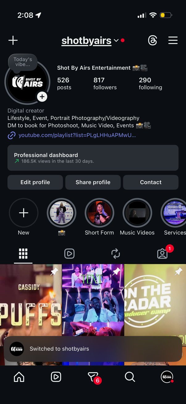 Shot By Airs Entertainment Instagram